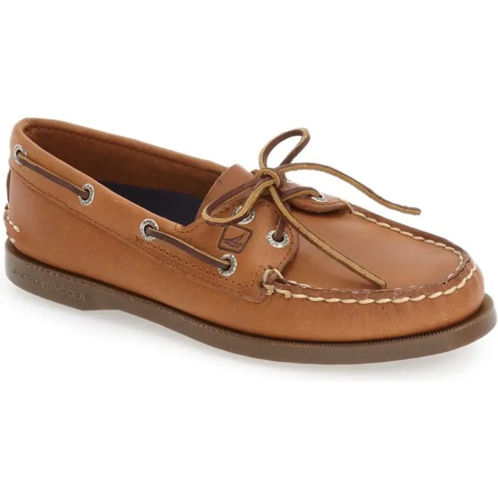 Sperry Authentic Skimmer Boat Shoes Brown Leather Non Skimming 11